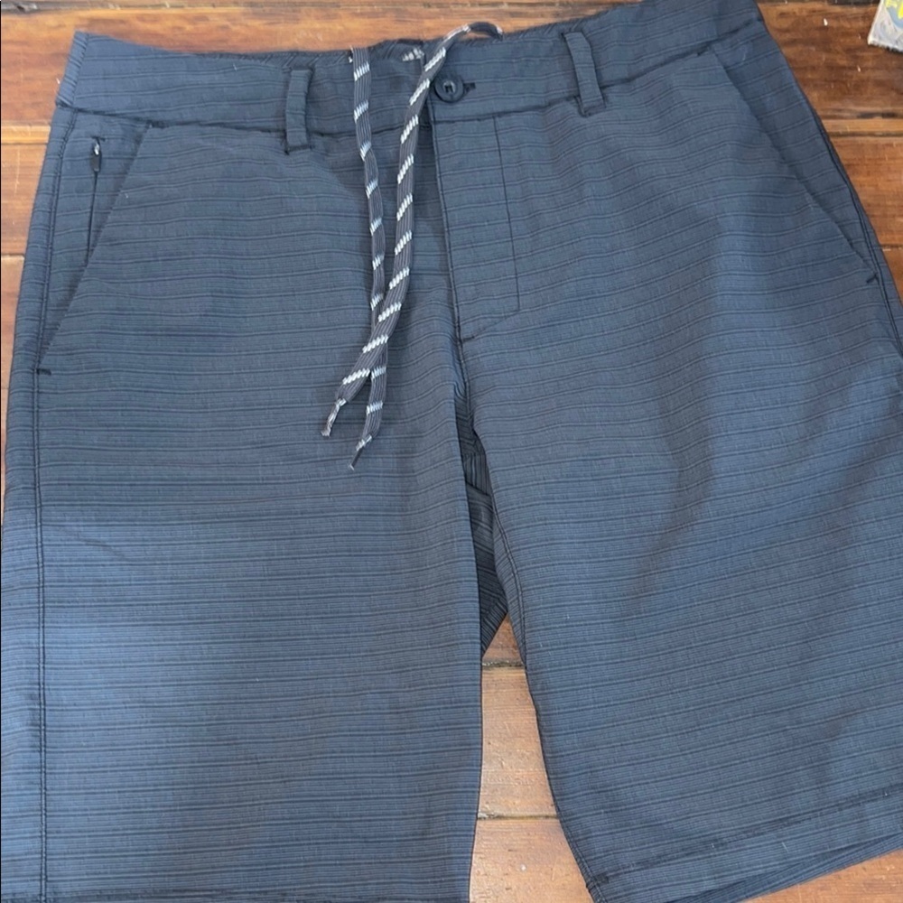 Hang Ten Black Flat Front Shorts